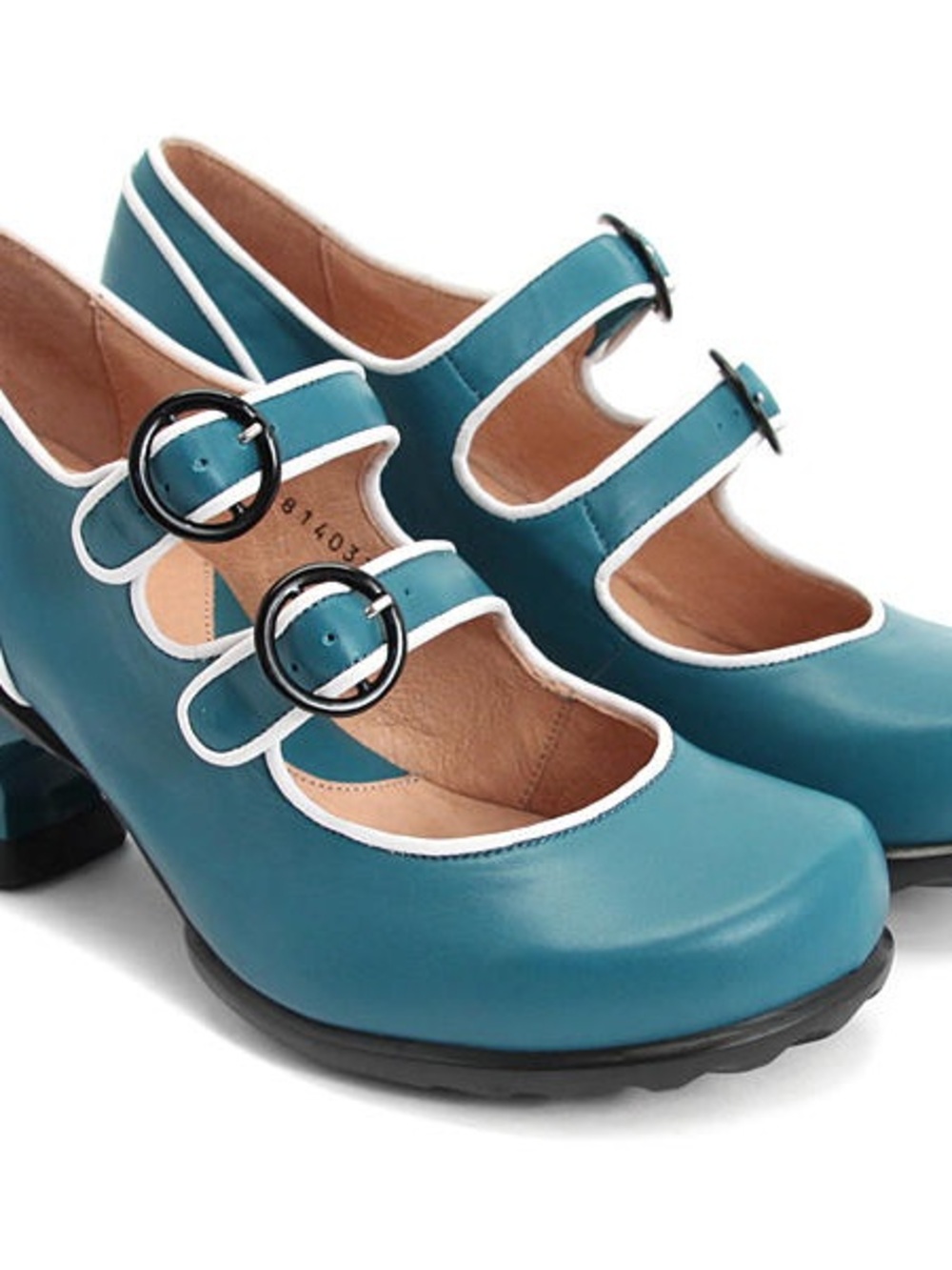 John Fluevog Teal Mary Jane